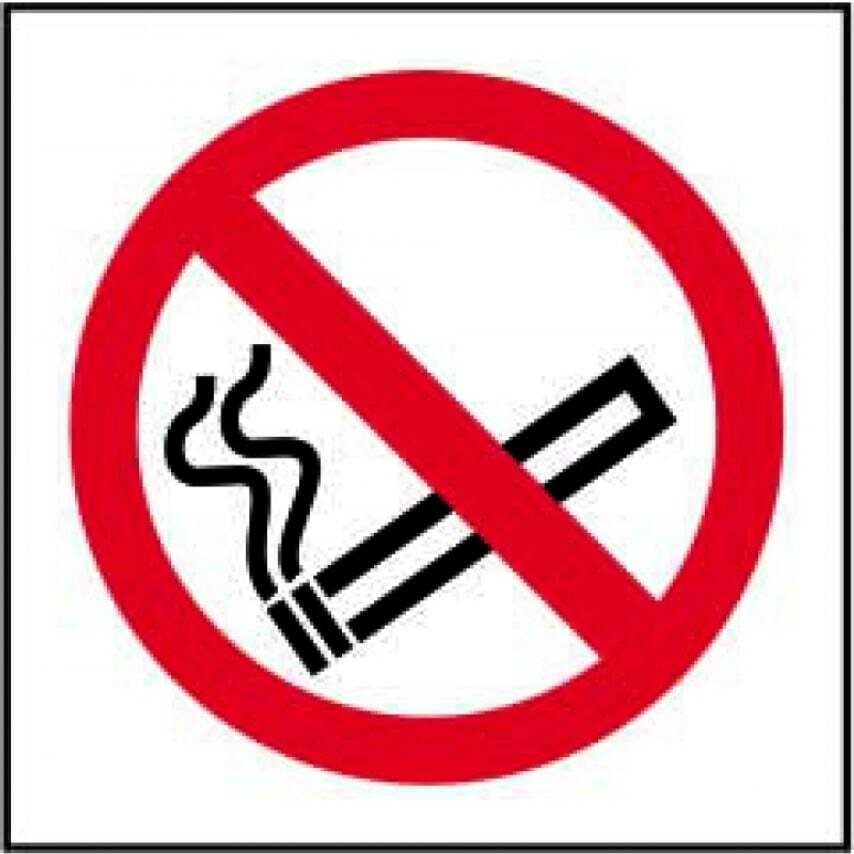 Spectrum Industrial NO Smoking Symbol - PVC (100 X 100mm)