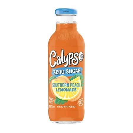 Lemonades | Made with Real Fruit and Natural Flavors | Zero Sugar Southern Peach Lemonade  16 Fl Oz (Pack of 12)