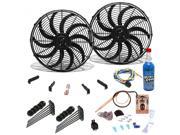 Zirgo ZIRZFK212Y2 Zirgo Super Cool Pack with Two 1229 FCFM 12 S Blade Fans, Adj Temp Switch 351