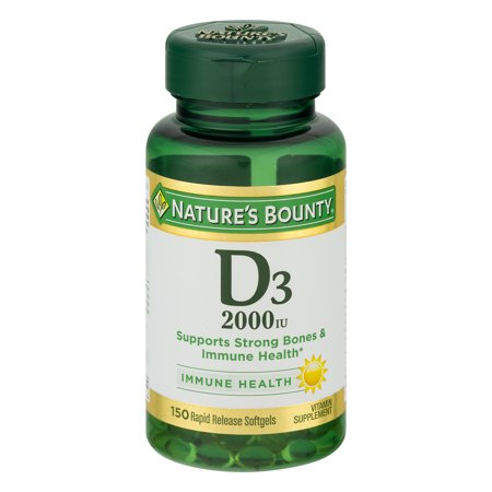 Nature's Bounty Vitamin D3, 2000 IU Immune Health Softgels, 150 Ct | CVS