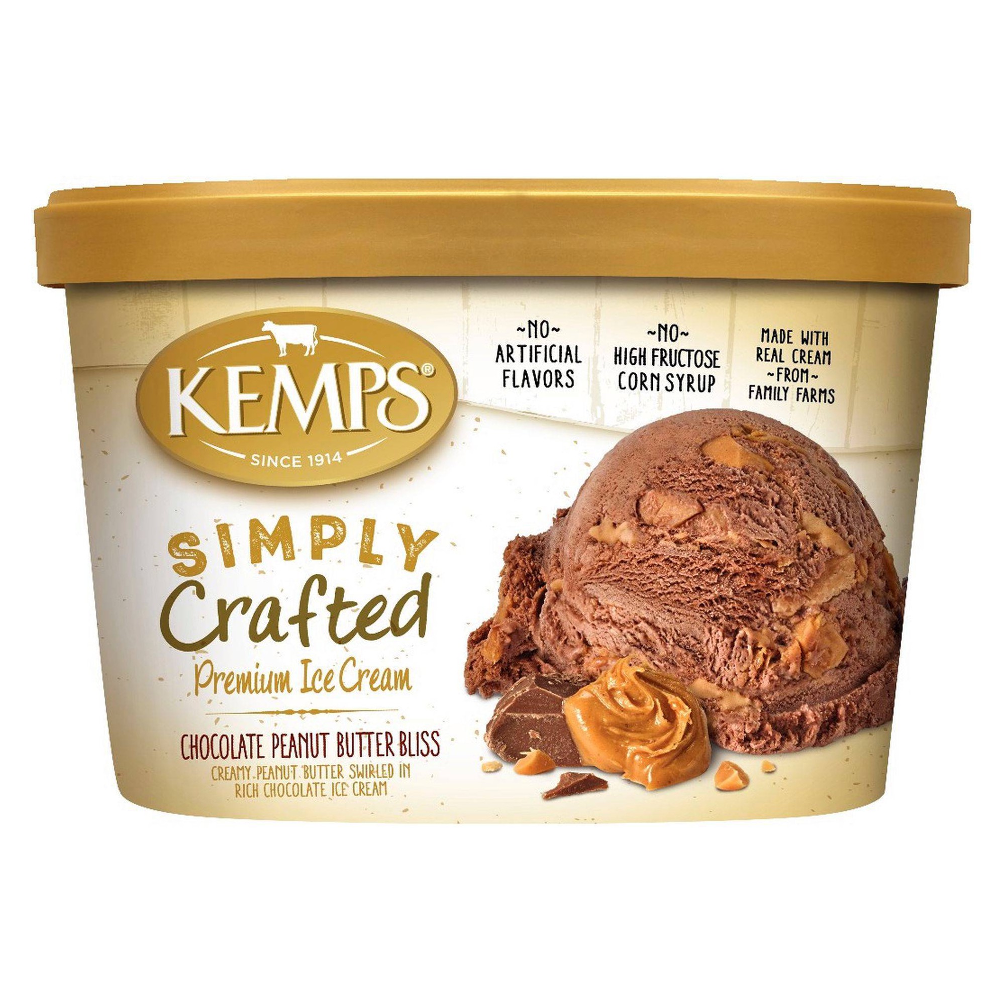 Creamy Peanut Butter Swirled in Rich Chocolate Premium Ice Cream, Chocolate Peanut Butter Bliss thumbnail
