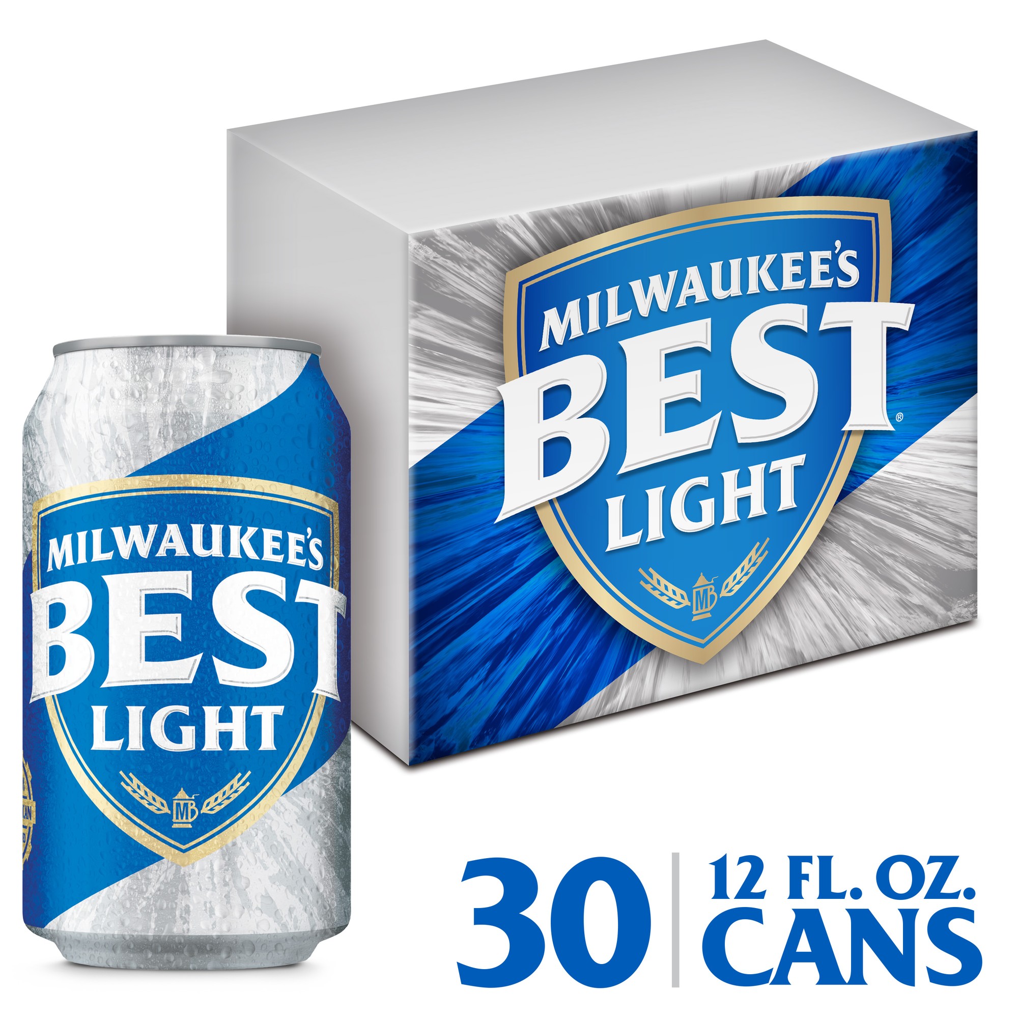 Milwaukee's Best Light Beer, American Lager - Beer - 30x 12oz Cans