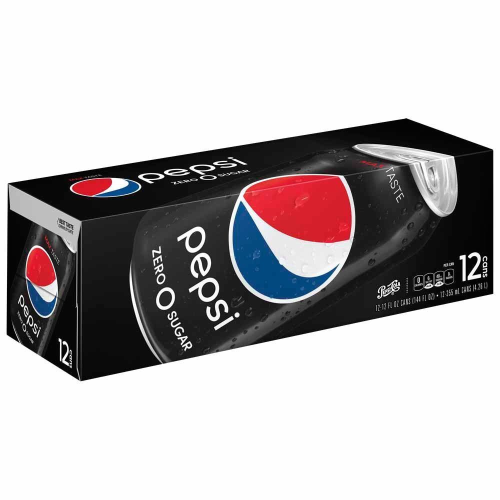Pepsi Zero Sugar Soda - 12pk/12 Fl Oz Cans