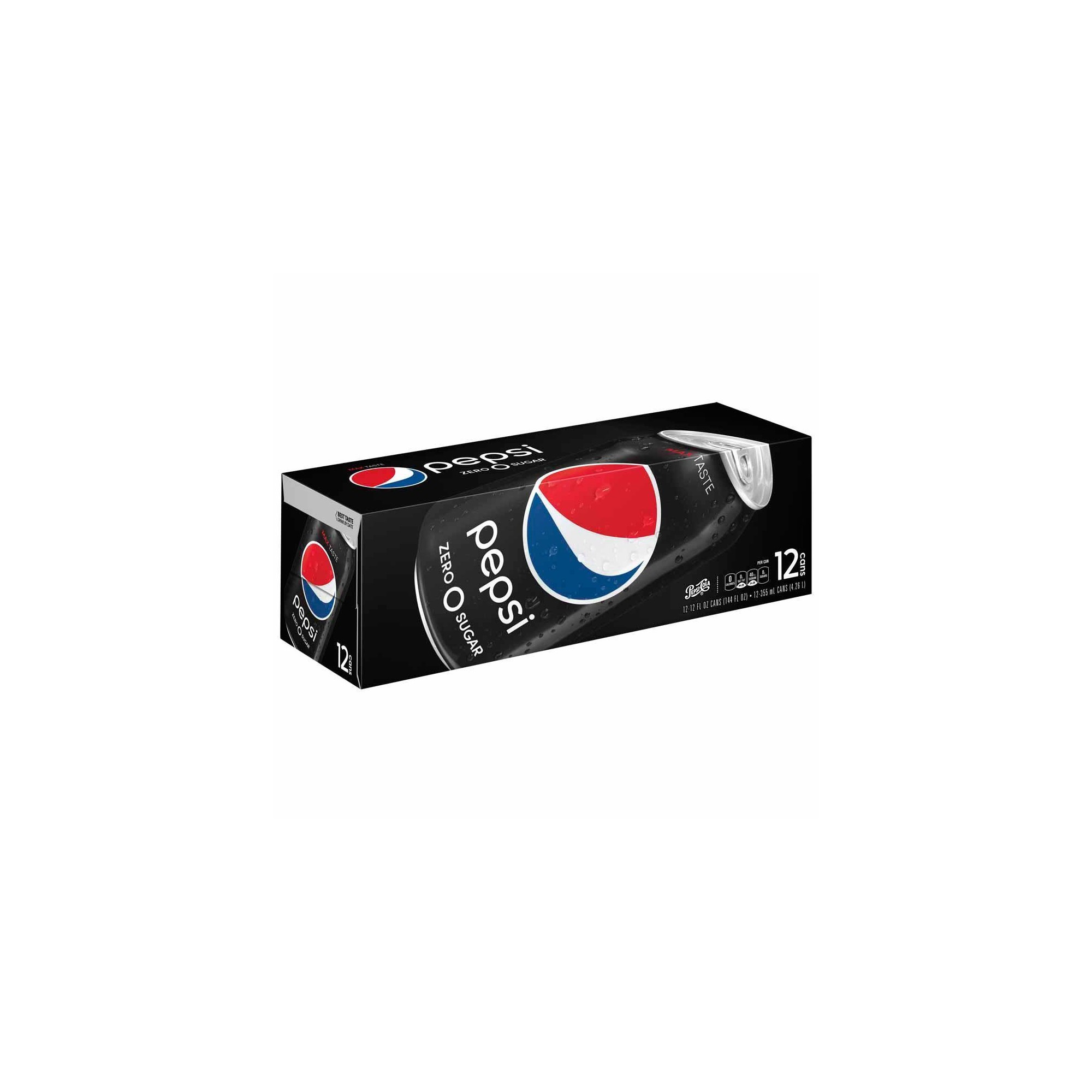 Pepsi Zero Sugar Soda - 12pk/12 Fl Oz Cans thumbnail