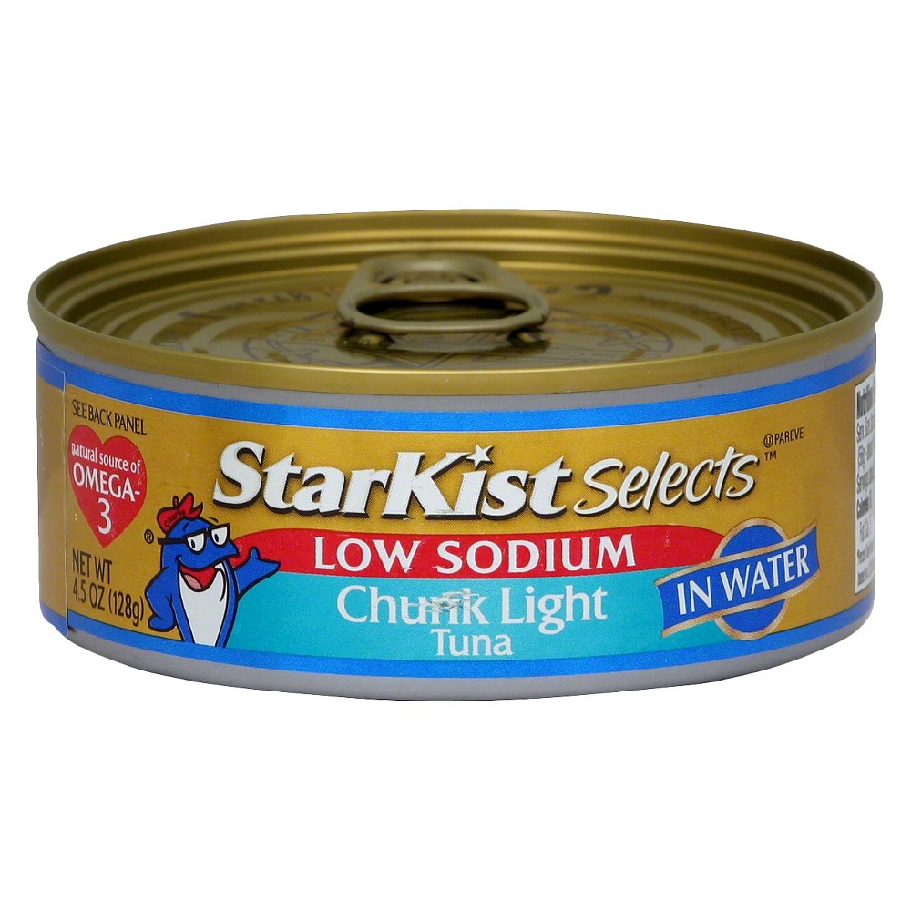 StarKist Selects Low Sodium Chunk Light Tuna in Water Can - 4.5 Oz