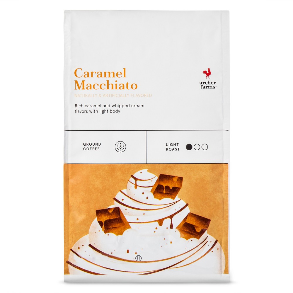 Caramel Macchiato Light Roast Ground Coffee - 20oz - Archer Farms