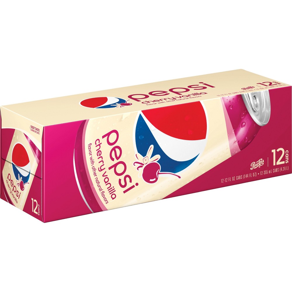 Pepsi Cherry Vanilla Soda - 12pk/12 Fl Oz Cans