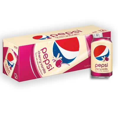 Pepsi Cherry Vanilla Soda - 12pk/12 Fl Oz Cans thumbnail