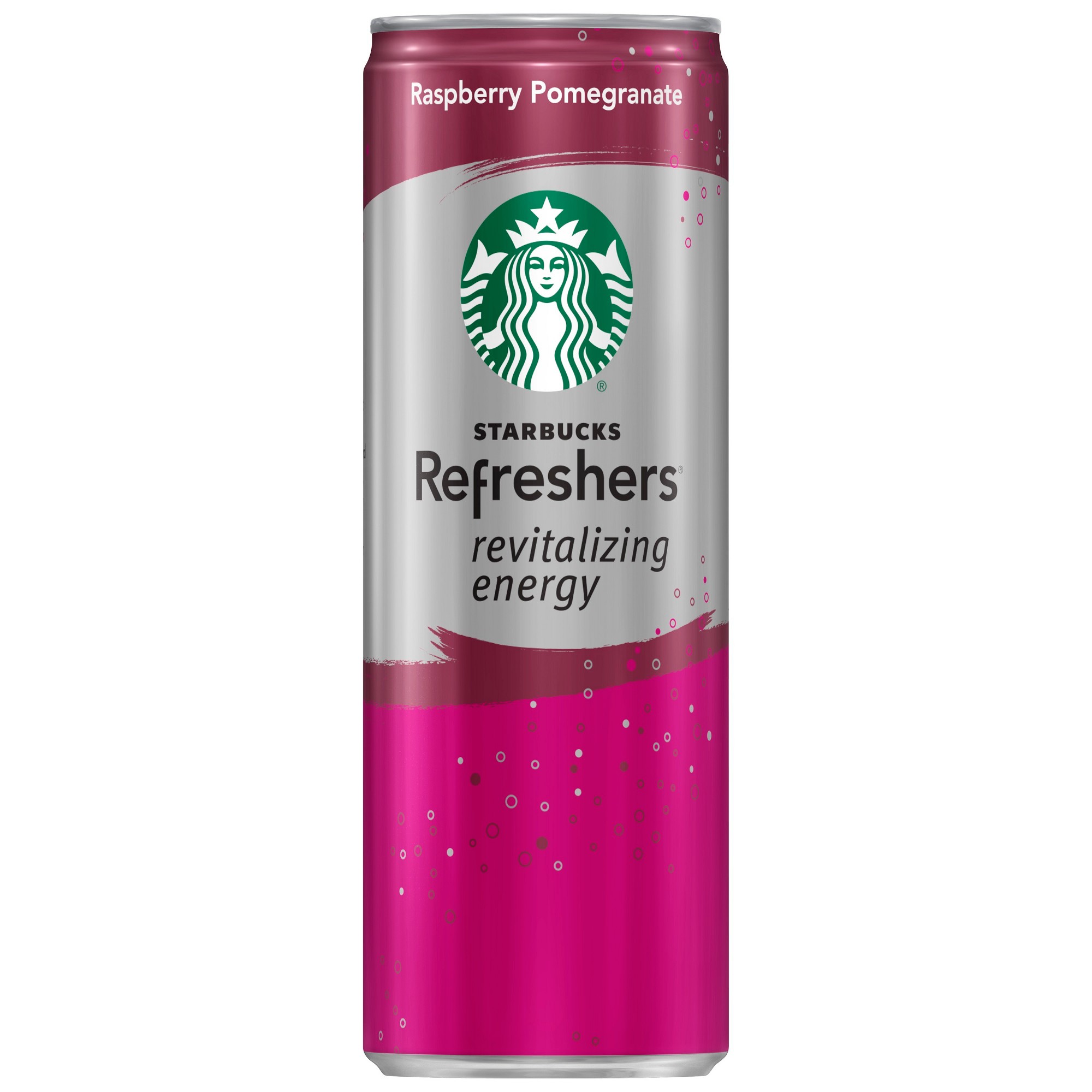 Starbucks Refreshers Raspberry Pomegranate Sparkling Green Coffee Energy Drink - 12 Fl Oz Can thumbnail