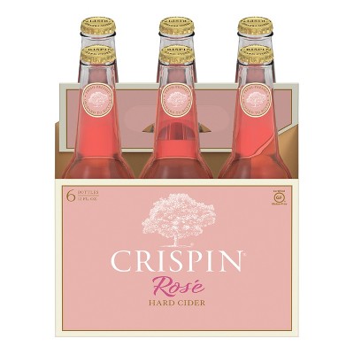 Crispin Gluten Free Rose Hard Cider, 6 Pack Cider, 12 Fl. Oz. Bottles, 5% ABV thumbnail