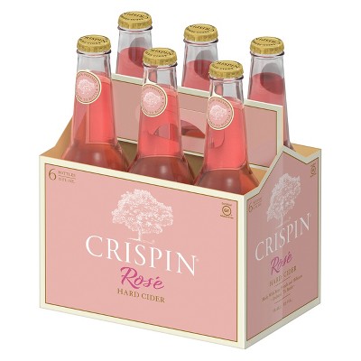Crispin Gluten Free Rose Hard Cider, 6 Pack Cider, 12 Fl. Oz. Bottles, 5% ABV thumbnail