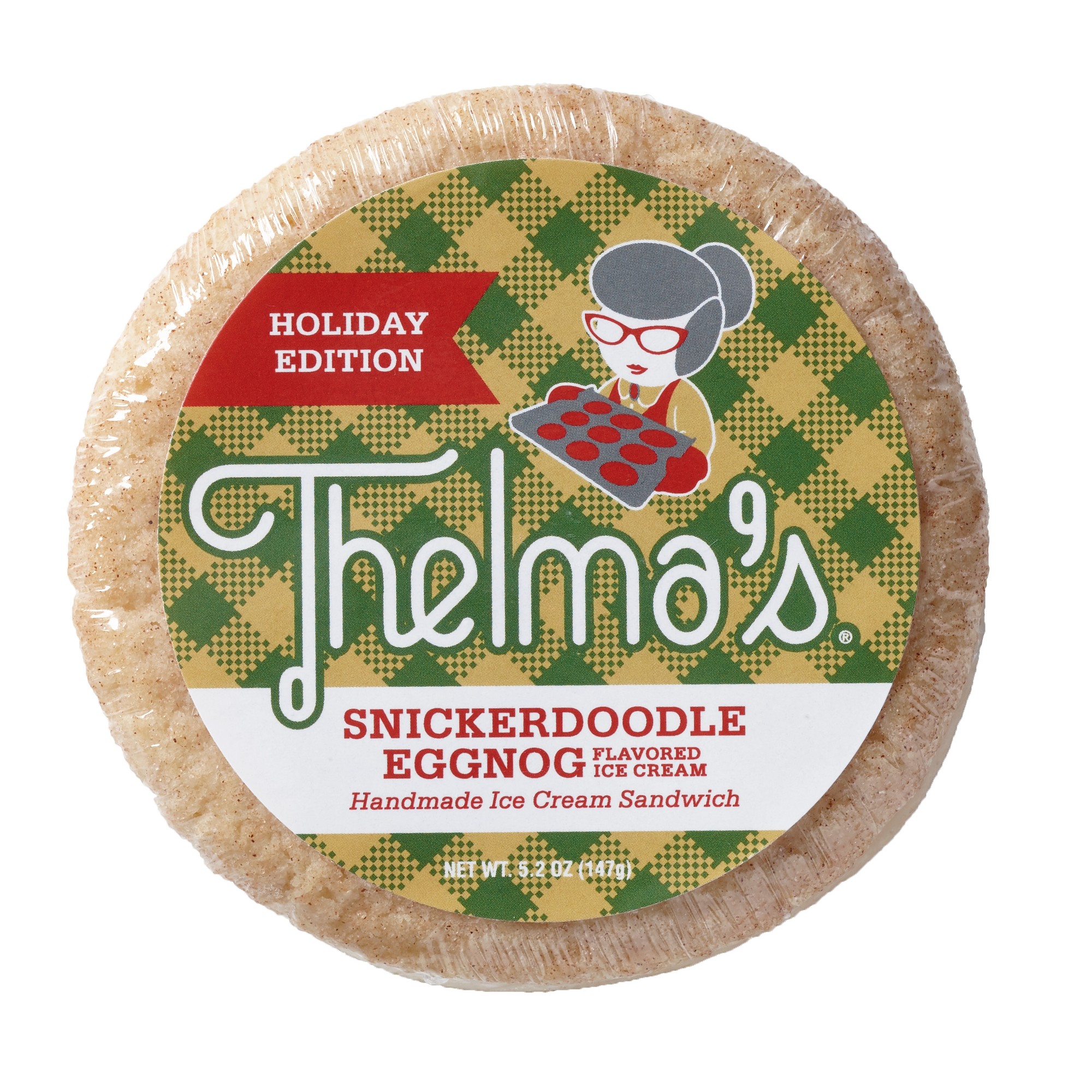 Thelma's Snickerdoodle with Egg Nog Ice Cream Sandwich - 1ct thumbnail