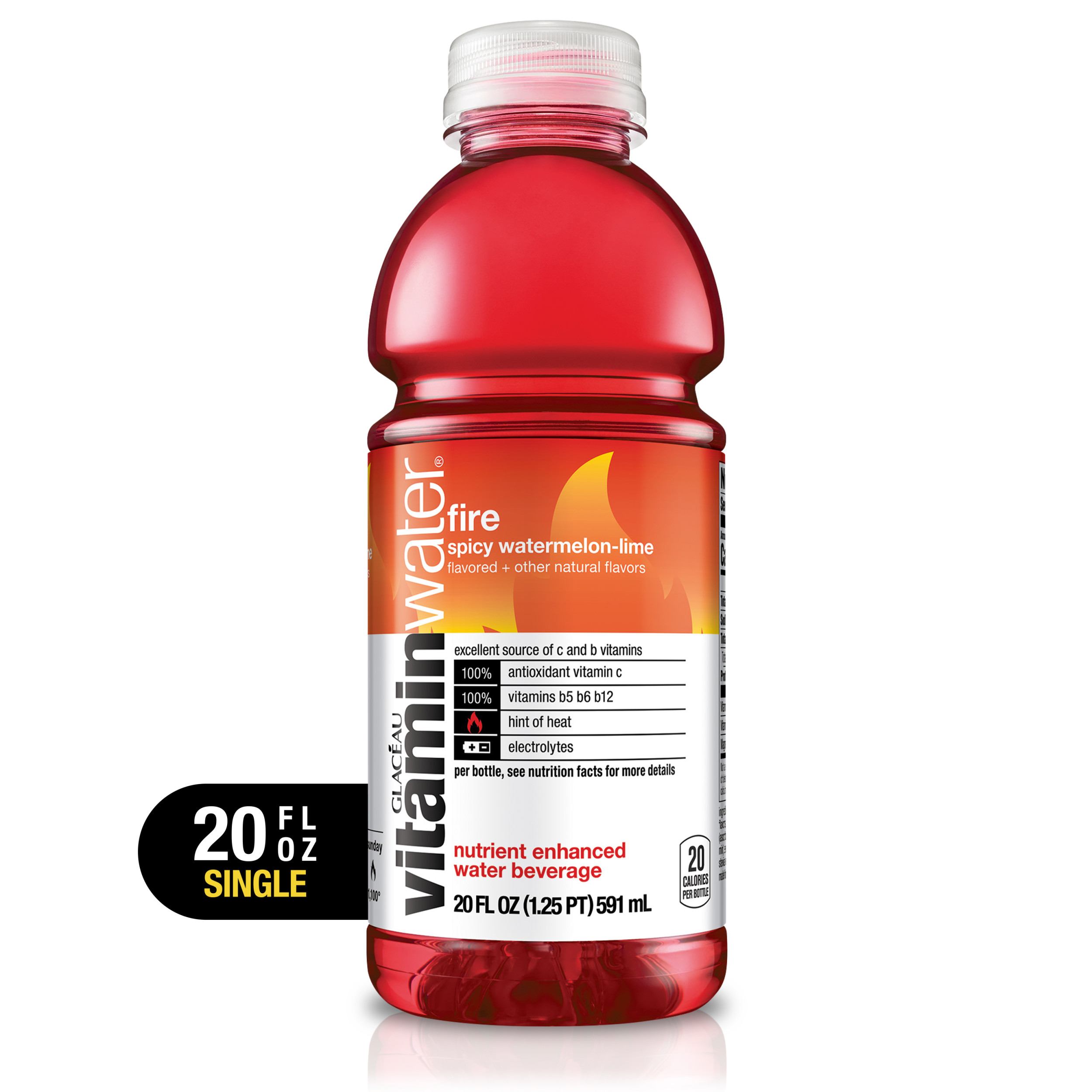 FODMAPs, Gluten & More Vitaminwater Fire, Electrolyte Enhanced Water