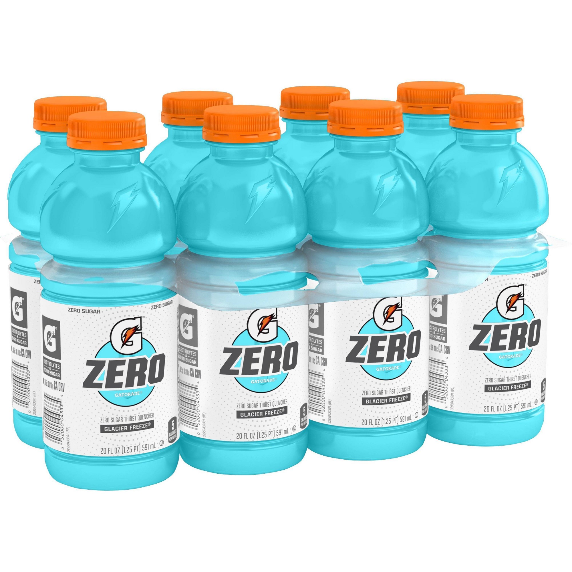 Gatorade Zero Sugar Thirst Quencher  Glacier Freeze Sports Drinks  20 Fl Oz  8 Count Bottles thumbnail