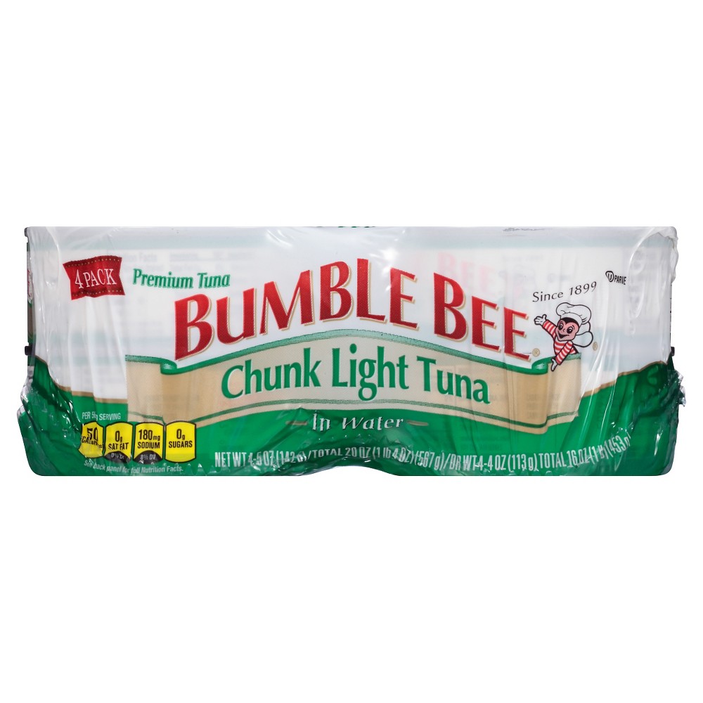 Bumble Bee Chunk Light Tuna in Water 5 Oz - 4 Pk