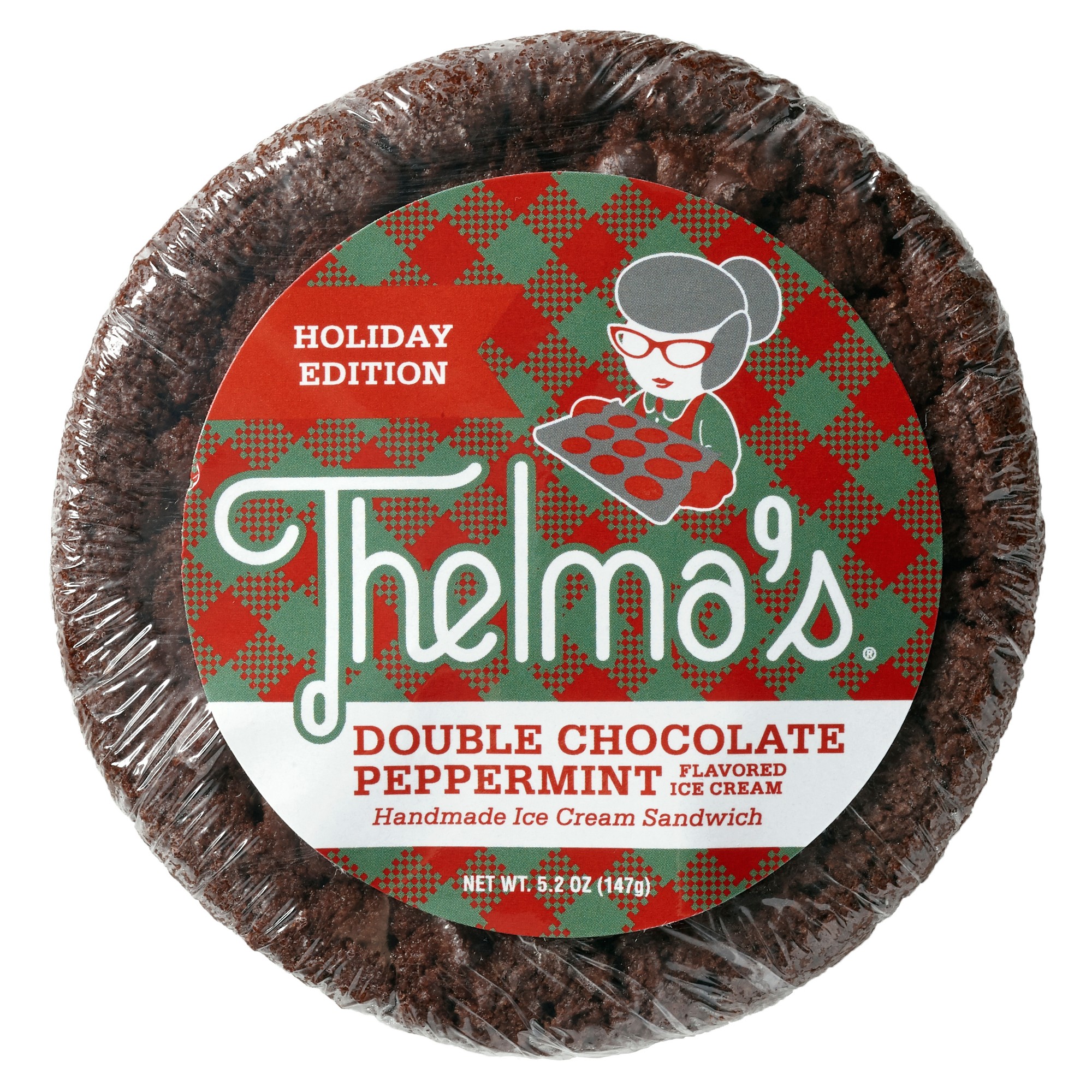 Thelma's Double Chocolate with Peppermint Ice Cream Sandwich - 1ct thumbnail
