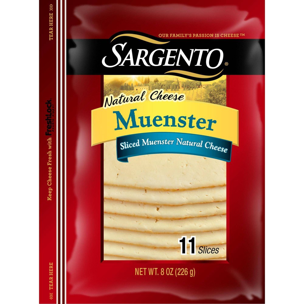 Sargento Natural Muenster Deli-Style Sliced Cheese - 8oz