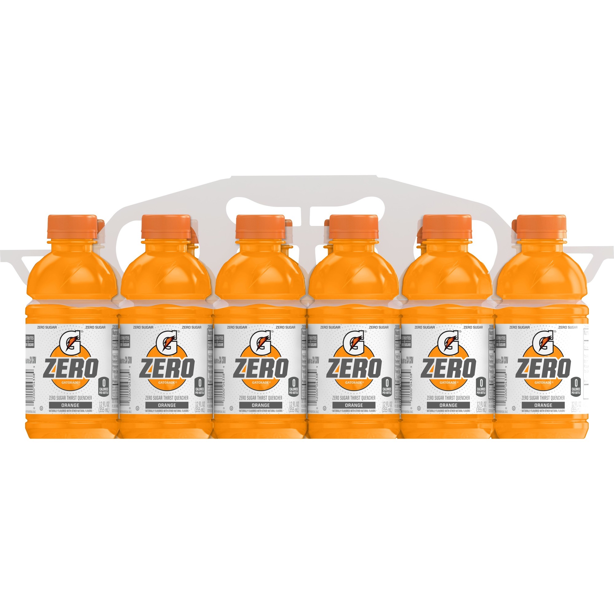 Gatorade Zero Sugar Thirst Quencher  Orange Sports Drinks  12 Fl Oz  12 Count Bottles