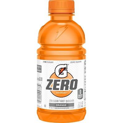 Gatorade Zero Sugar Thirst Quencher  Orange Sports Drinks  12 Fl Oz  12 Count Bottles thumbnail