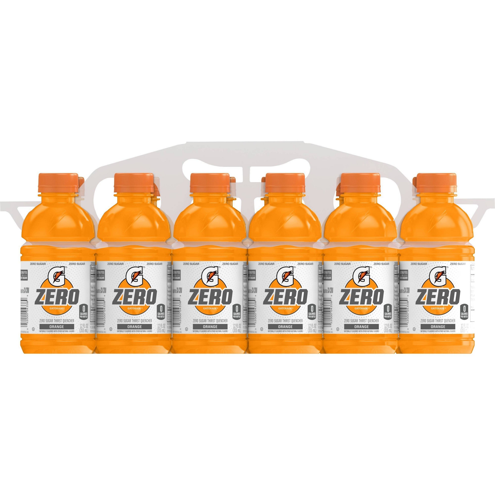 Gatorade Zero Sugar Thirst Quencher  Orange Sports Drinks  12 Fl Oz  12 Count Bottles thumbnail