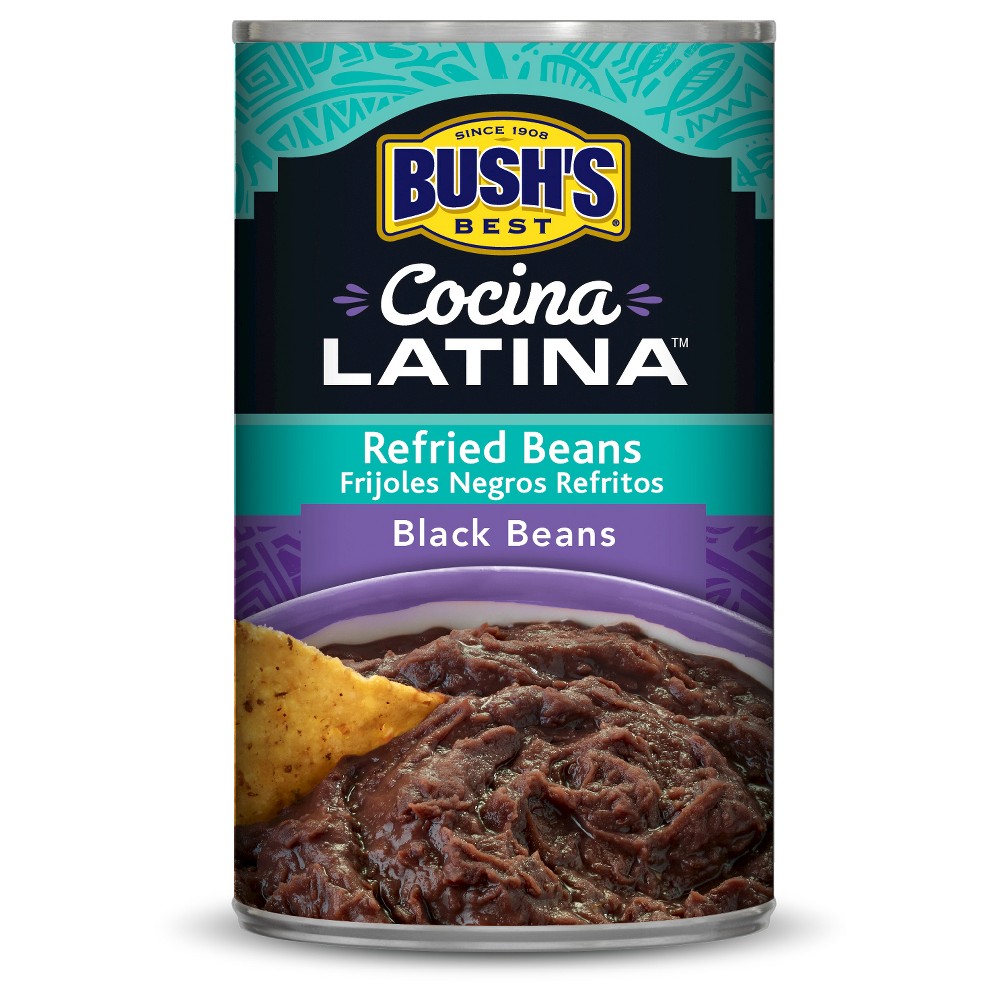 Bush's Best Refried Black Beans 16 Oz