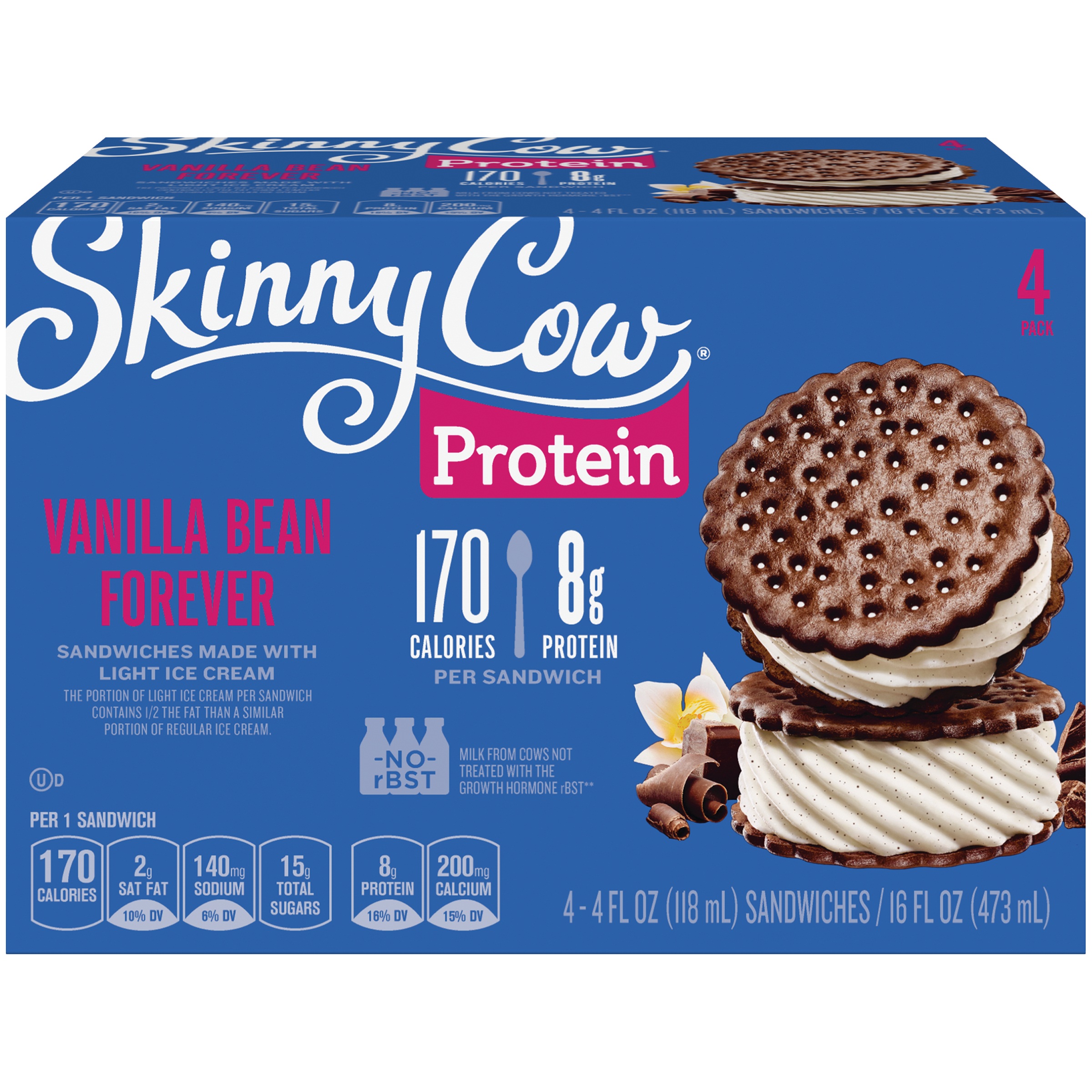 Vanilla Bean Forever Protein Sandwiches Made with Light Ice Cream