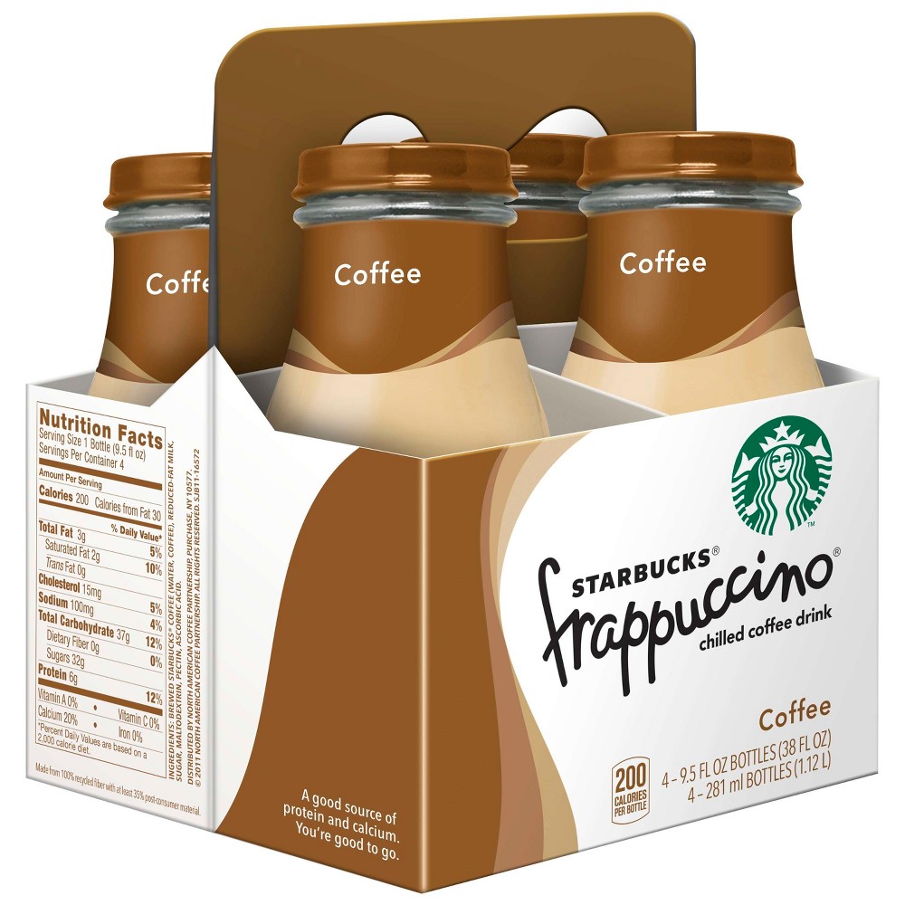 Starbucks Frappuccino Coffee Drink - 4pk/9.5 Fl Oz Glass Bottles