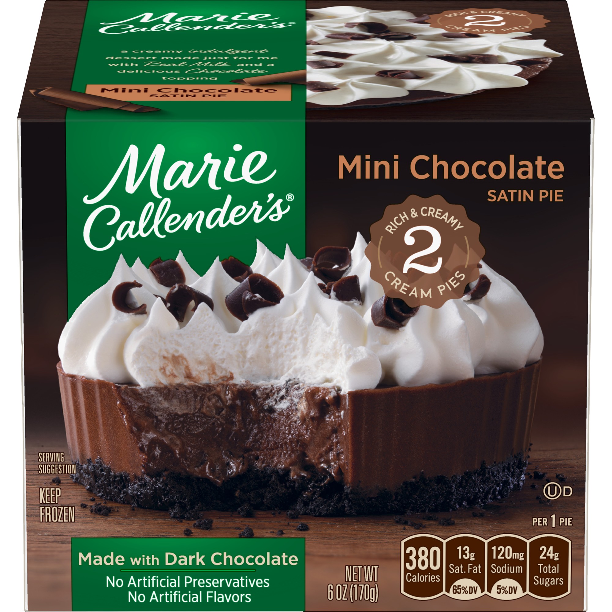 Mini Chocolate Satin Pies