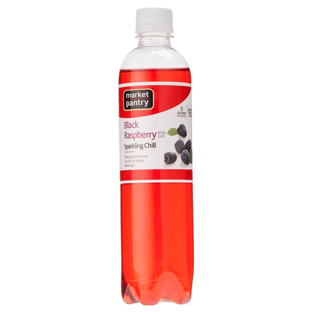 Black Raspberry Sparkling Water - 17 Fl Oz Bottle - Market Pantry