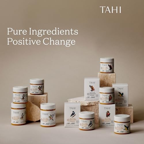 Tahi Raw Manuka Honey New Zealand UMF 10+ Certified (MGO 263+) - 100% Sustainable, Monofloral and Natural Honey - Non-GMO, Glyphosate-Free and Gluten- thumbnail