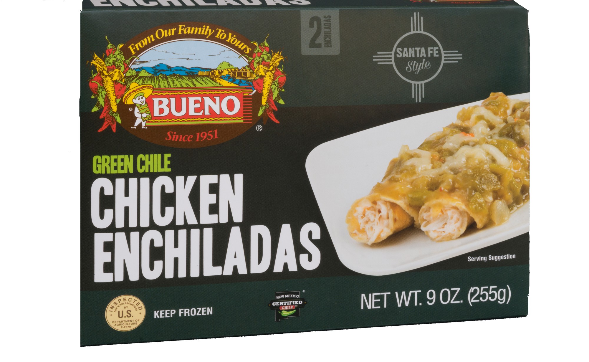 Bueno Chicken Enchiladas With New Mexican Green Chile Sauce, 9 Oz