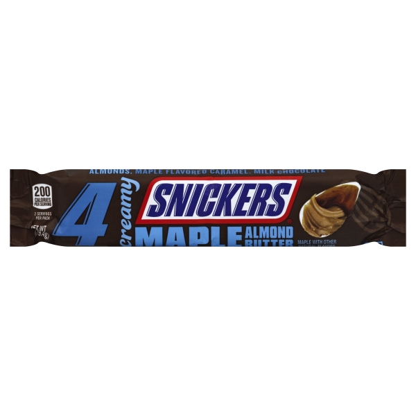 Creamy SNICKERS Maple Almond Butter Share Size Candy Bars, 2.14-Ounce Bar