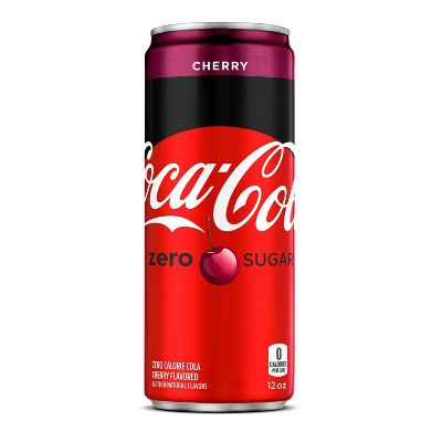 Coca-Cola Cherry Zero Sugar Diet Soda Soft Drink, 12 Fl Oz thumbnail