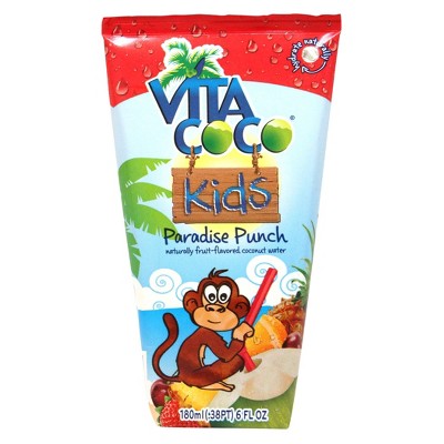 Vita Coco Kids Paradise Punch Fruit-Flavored Coconut Water - 6pk/6 Fl Oz Cartons thumbnail