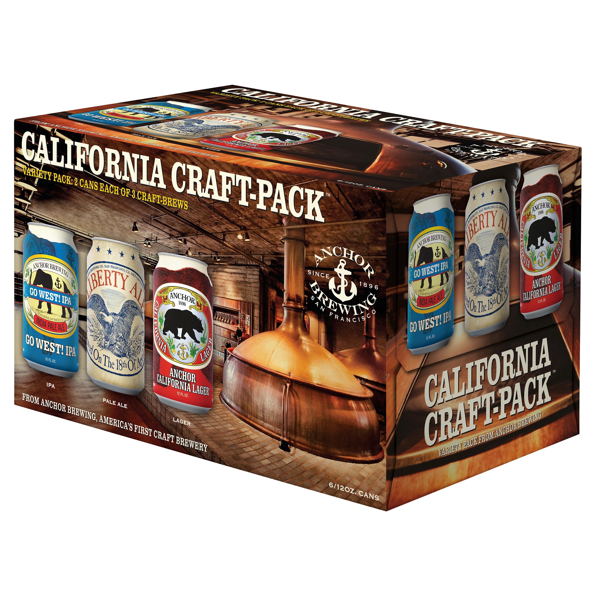 Anchor Beer Variety Pack, 6 Pack, 12 Fl Oz thumbnail