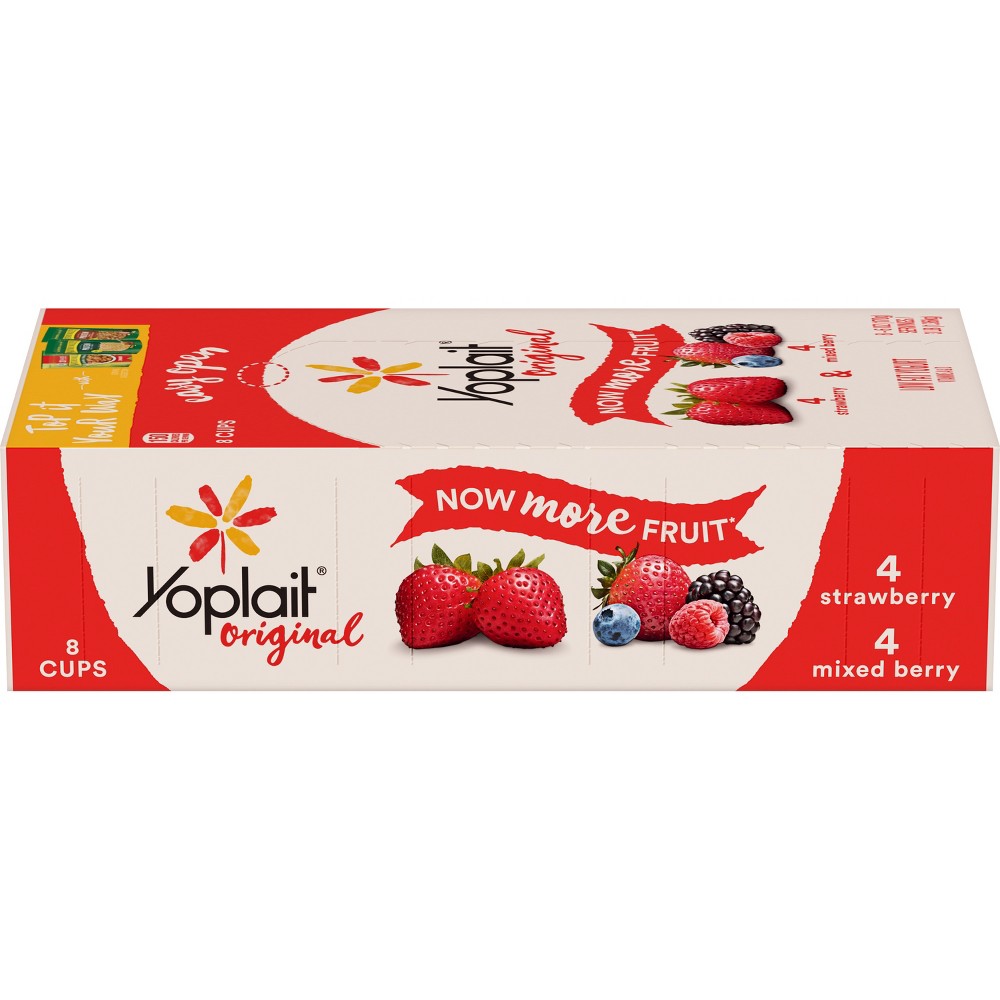 Original Low Fat Yogurt, Mountain Blueberry, Mixed Berry