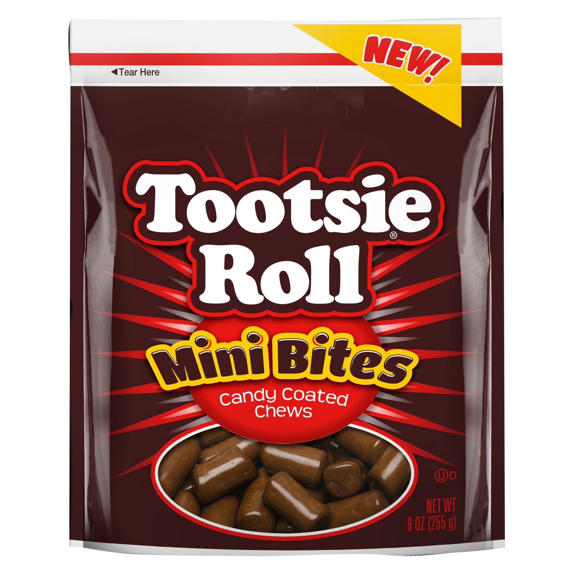 Tootsie Roll Mini Bites  Candy Coated Chocolate Taffy  9 Oz thumbnail