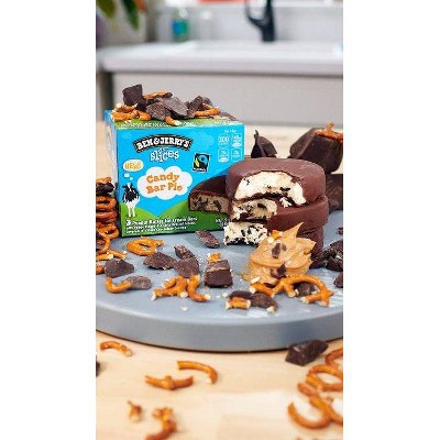 Candy Bar Pie Peanut Butter Ice Cream Bars with Fudge Flakes & a Salty Pretzel Fusion, Covered in a Dark Chocolatey Coating, Candy Bar Pie thumbnail