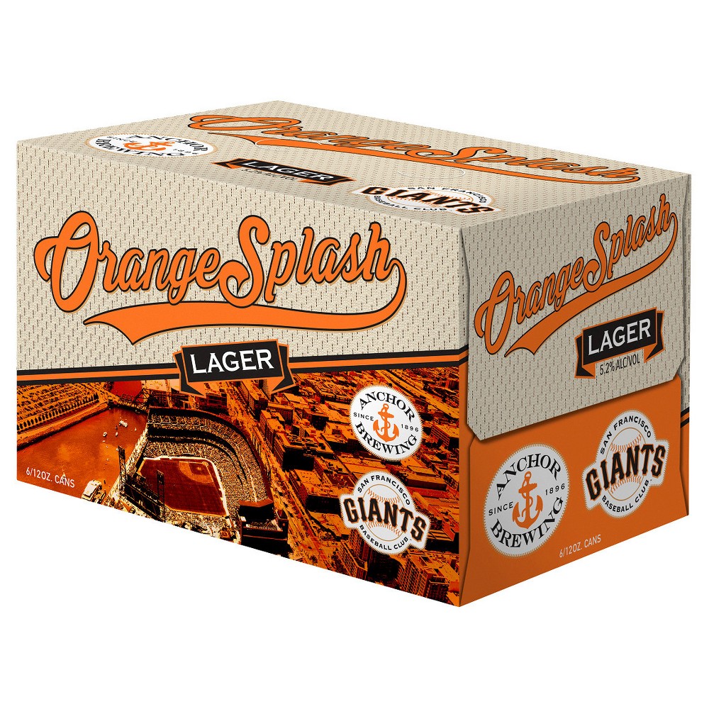 Anchor Orange Splash Lager Beer - 6pk/12 Fl Oz Cans
