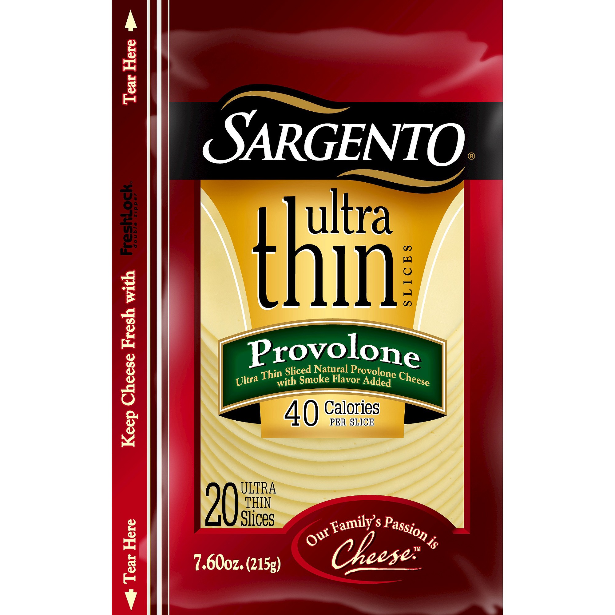 Sargento Ultra Thin Sliced Provolone Cheese - 7.6oz thumbnail