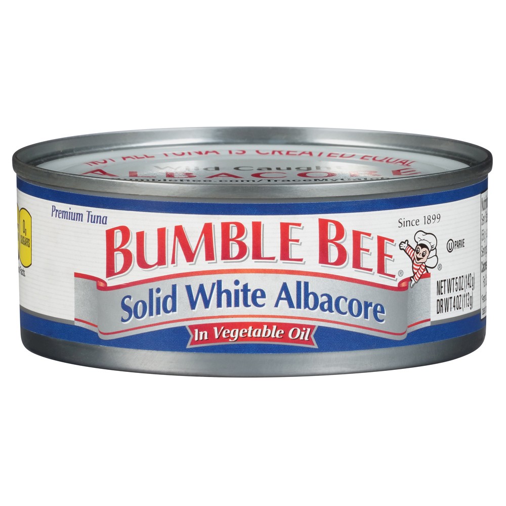 Bumble Bee Solid White Albacore Tuna in Vegetable Oil 5 Oz