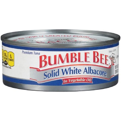 Bumble Bee Solid White Albacore Tuna in Vegetable Oil 5 Oz thumbnail