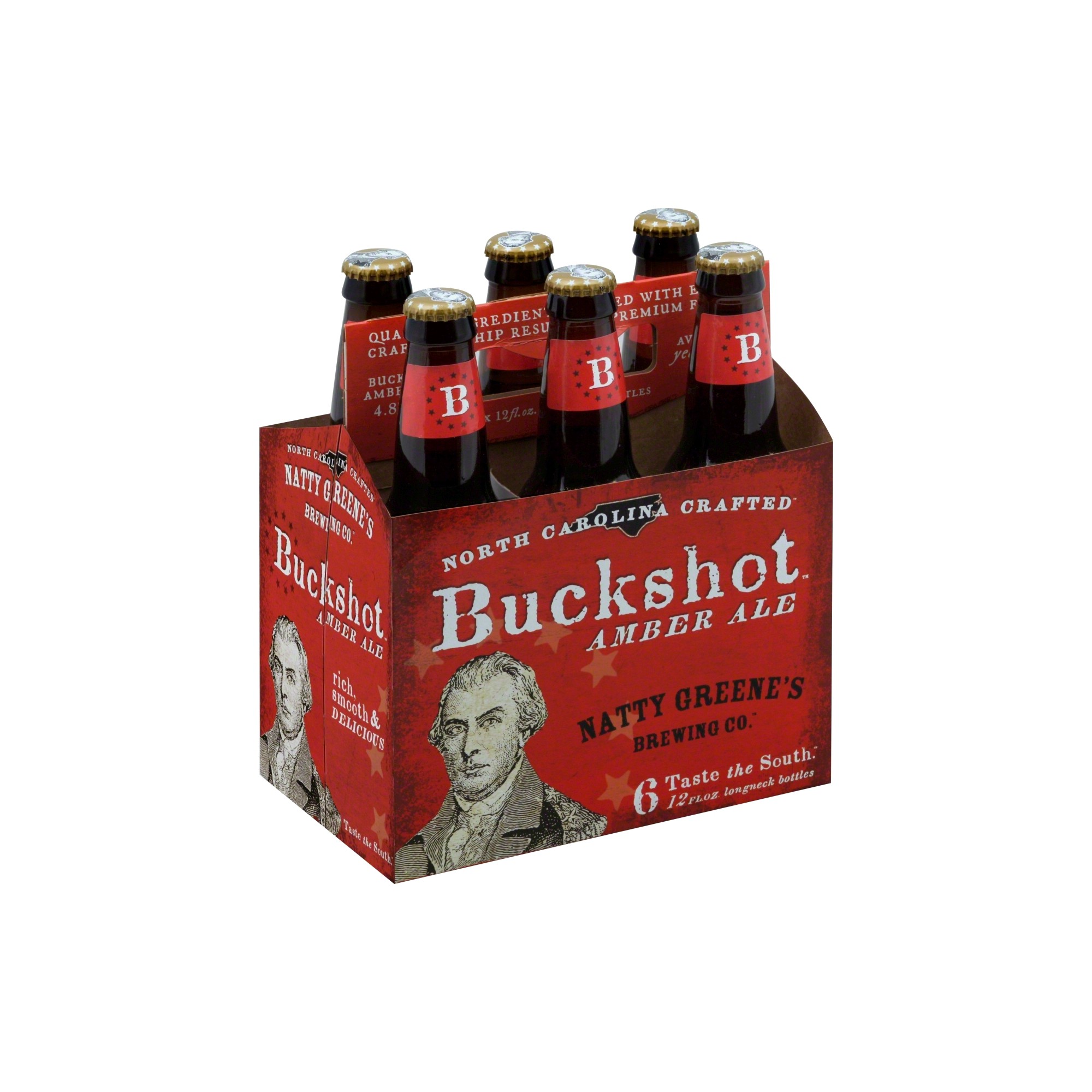 Natty Greene's Brewery, Buckshot Amber Ale, 6 Pack, 12 Fl Oz thumbnail