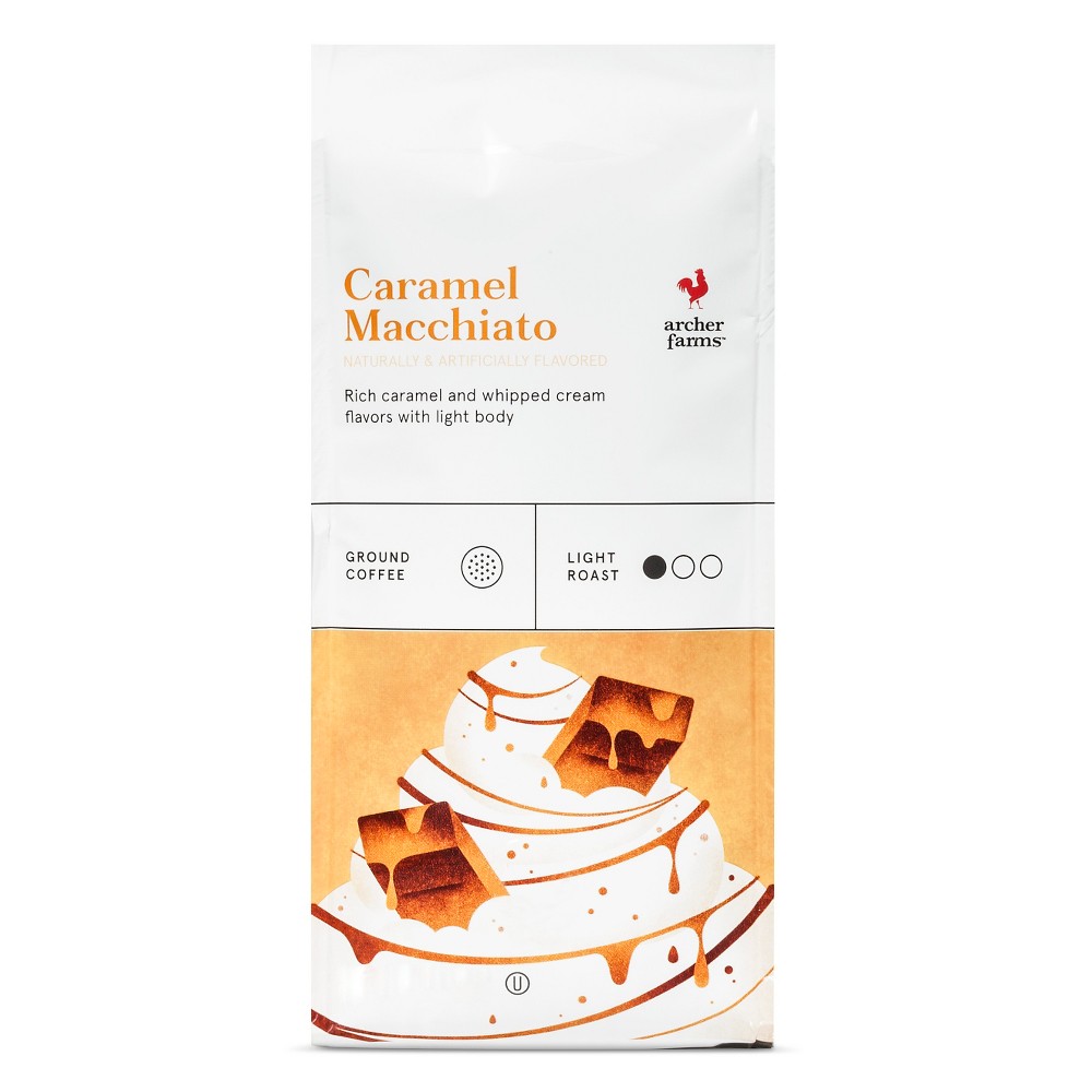 Caramel Macchiato Light Roast Ground Coffee - 12oz - Archer Farms
