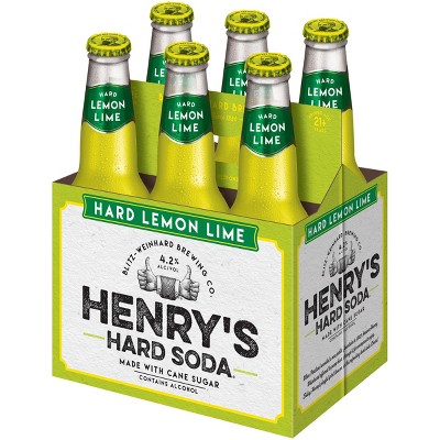 Henry's Hard Soda Lemon Lime, 6 Pack, 12 Fl. Oz. Bottles, 4.2% ABV thumbnail