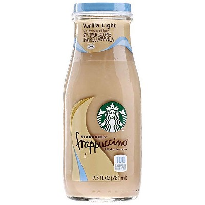 Starbucks Frappuccino Vanilla Light Chilled Coffee Drink - 4pk/9.5 Fl Oz Glass Bottles thumbnail