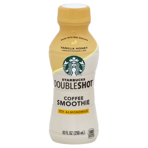 Starbucks Doubleshot Coffee Smoothie Vanilla Honey with Almond Milk Flavor, 10 Fl. Oz.