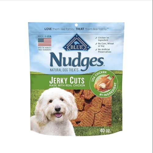 Blue Buffalo Nudges Jerky Cuts Natural Dog Treats - Chicken, 40 Oz