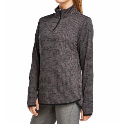 Jockey Circle Back 1/4 Zip Textured Fleece Pullover Top (Deep Black XL) Model: 9764