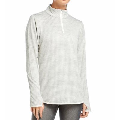 Jockey Circle Back 1/4 Zip Textured Fleece Pullover Top (Oatmeal Heather M) Model: 9764